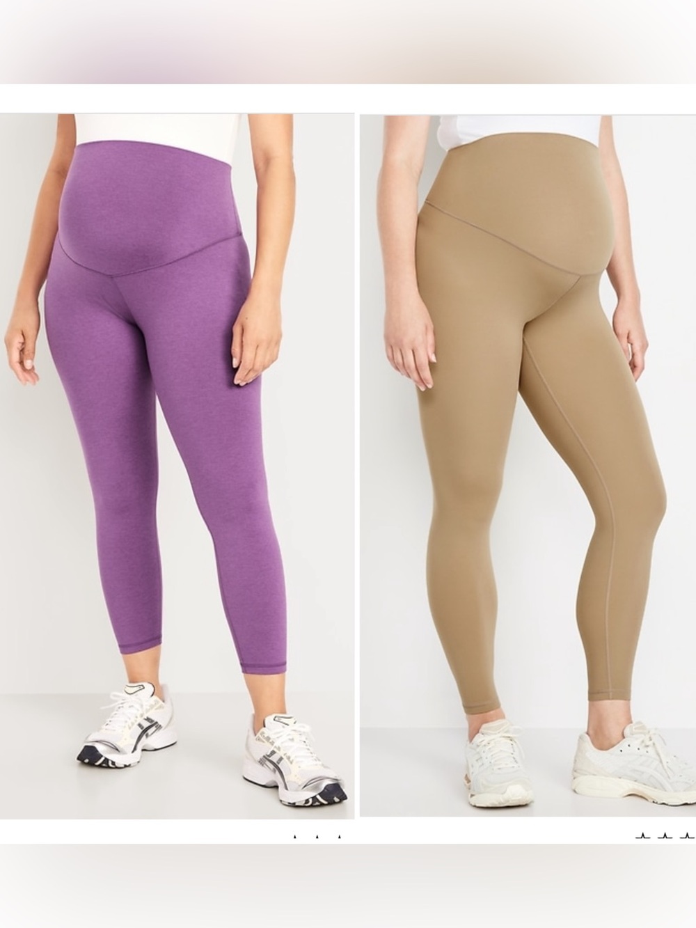 NWT Old Navy Lot of 2 Maternity Full-Panel StudioSmooth CloudComfy 7/8
Leggings